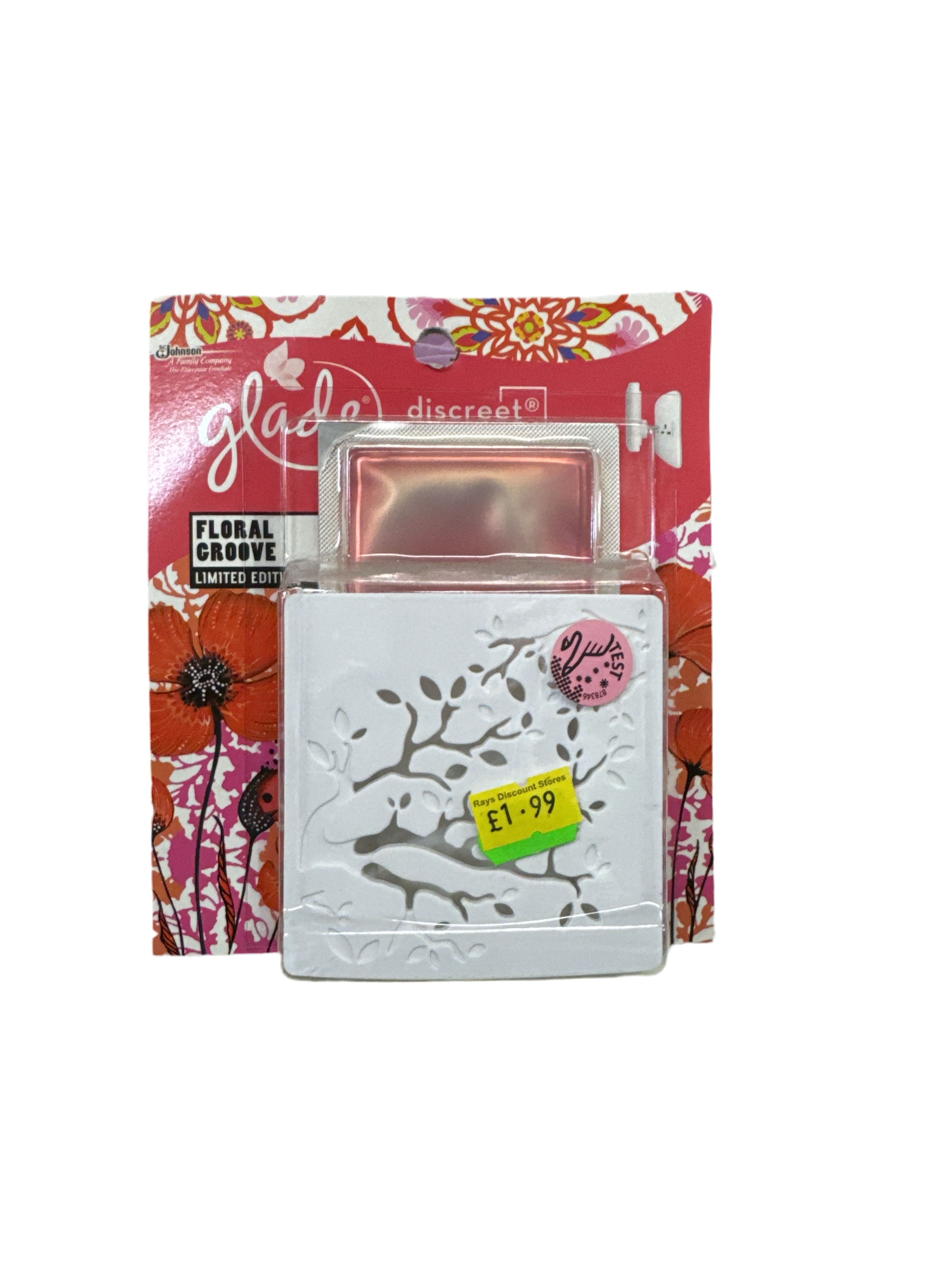 Glade Discreet Holder Electronic Floral Groove 8g Glade Discreet Holder Electronic Floral Groove 8g